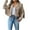 Khaki, variant on VEKDONE 2025 Fall Clearance Cropped Tassel Jackets for Women Faux Suede Leather Casual Jacket Fall Trendy Lapel Moto Coat Dressy Slim Fit Cardigan Outwear