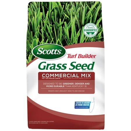 Lawn Seed - Scotts Turf Builder Grass Seed Commercial Mix for Tall Fescue Lawns (South) 7-lbs, 1750 sq. ft.