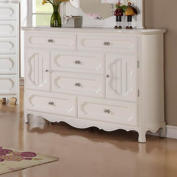 Homelegance Hayley 6 Drawer Kids' Dresser in White