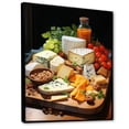 thumbnail image 2 of Designart "Cheese Board Food Gourmet wall art II" Food & Beverage Floater Framed Canvas Wall Art, 2 of 7