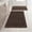 Chocolate, variant on A waffle-patterned bathroom rug in a bohemian style. It is non-slip, washable, and has an ultra-soft rubber backing. Suitable for bathroom floors, bathtubs, and shower rooms. Brown, 17x24 inches.