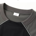 thumbnail image 4 of TEAJOPSUU Men's Color Block Short Sleeve T-Shirt Contrast Raglan T-Shirt Lightweight Elastic Breathable Sport Top B-Black, 4 of 7