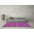 thumbnail image 3 of Ahgly Company Indoor Round Abstract Purple Modern Area Rugs, 7' Round, 3 of 4