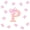 Pink P, variant on Meiyoeat Pink Gold Glitter Print Bow K Letter Twin Sheet Sets for Women Girls, Girly Cartoon Alphabet Bedding, 3pcs