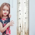 thumbnail image 3 of Wooden Kids Growth Chart Ruler Style Height Sticker 4 Piece Set Natural Removable Sponge Tape Measure for Boys Girls Bedroom Living Room Nursery Decor, 3 of 5