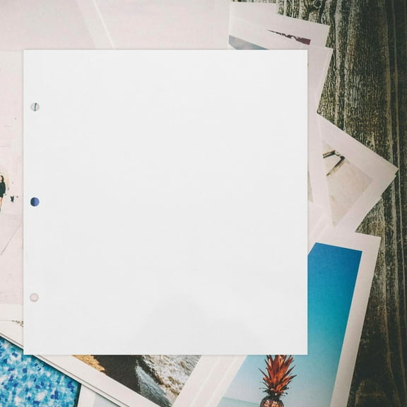 LEORX 10Pcs Self Adhesive Photo Album Refill Pages for Binder Transparent PVC Sheet Protectors