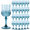 Duty Blue, variant on ZHURUININ Reusable Plastic Wine Glasses ，Blue，7oz，48Pack