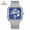 Blue dial_Silver 1, variant on Men's Skeleton Square Mechanical Watch – Waterproof Automatic Timepiece with Mesh Strap & Fashion Design