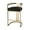 Black Leather, variant on Butler Specialty Company Clarence Faux Leather 35" Barstool - White / Gold