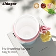thumbnail image 2 of Sidagar 24 oz Ceramic Lined Insulated Everyday Tumbler, Leak-Resistant Straw Lid, Macron Blue, 2 of 7