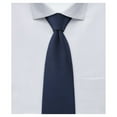 thumbnail image 2 of Jacob Alexander Men's Solid Color Pre-Tied Clip-On Uniform Neck Tie with Buttonholes - Regular 20 inch - Navy Blue, 2 of 6