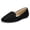 Black, variant on Rexoro Women's Ballet Flats Slip On Comfortable Suede Women Work Shoes Black 8