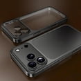 thumbnail image 5 of Poweltek Electroplating Matte Clear Back Case For iPhone 17, Shockproof Slim Anti-Frost Lens Protector Protective Cover, Silver, 5 of 7