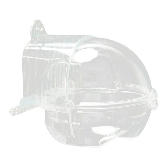 Parrot Bath Tub ,Transparent Bird Bath Box for Cage Parakeet Bath Tub Parrot Hanging Bathtub Cube No-Leakage Birds Bath Shower Box Bowl Cage Accessory for Small Birds Lovebird Canary Cockatiel