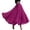 Purple, variant on Wdgfv Womens Cotton 5 Tiered A Line Pleated Maxi Skirt Long Boho Gypsy Dance Skirts