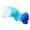 Blue右手扇, variant on Shooting Props Belly Dance Silk Fan for Dance Performance Long Folding Fabric Fan 180cm x 60cm Lightweight Colored Cloth Fan with 4 Color Options