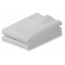 Fresh Linen Collection Premium 100% Egyptian Cotton Pillowcase Pair: Hypoallergenic, Breathable, and Luxuriously Soft Pillow Covers (Standard/Queen, Gray) Pack of 2