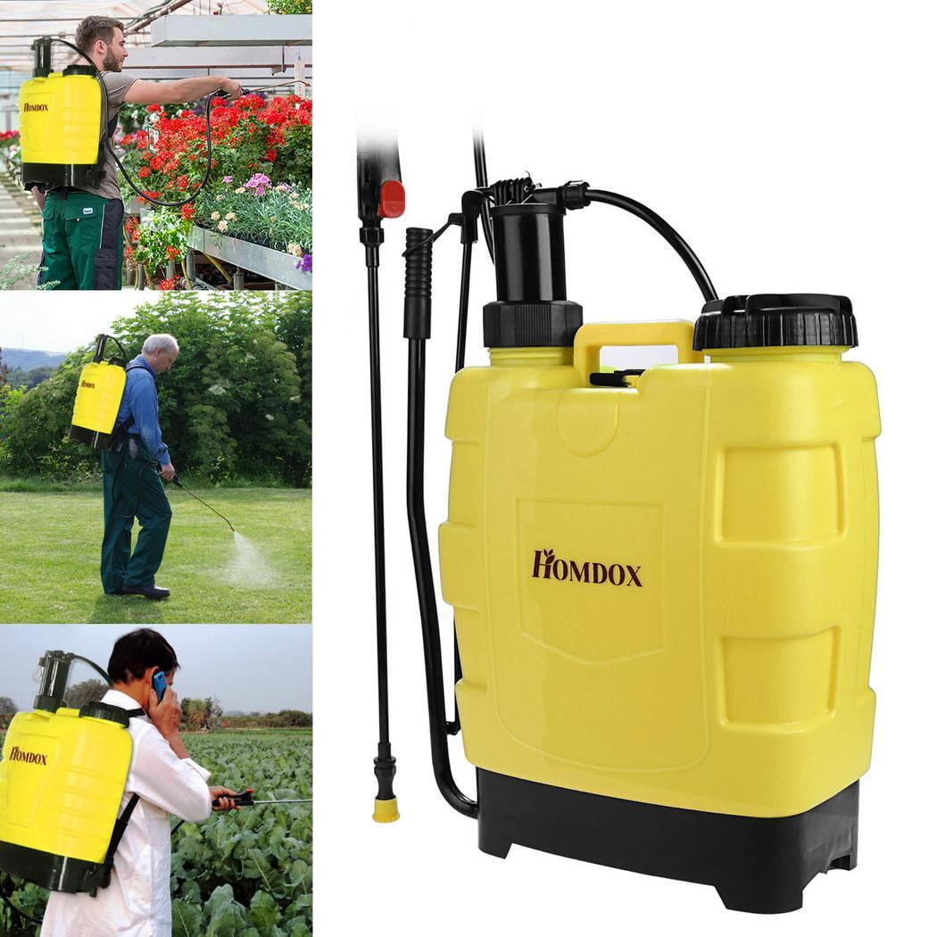 5 Gallon 20L Backpack Pump Sprayer Garden Lawn Farm Sprayers with Steel Wand and 3... by