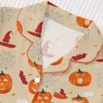 thumbnail image 7 of FASHOFT Halloween Pajama Sets for Women 2 Piece Cute Ghost Pumpkin Printing Button Up Pjs Short Sleeve Sleepwear Notch Collar Bride Soft Comfy Pj Lounge Sets Khaki XL, 7 of 7