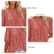 thumbnail image 1 of Camisa textura floral, elegante blusa poliéster manga campana para fiesta mujer Demonsen None, 1 of 3