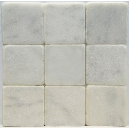 carrara marble italian white bianco carrera 4x4 marble tile tumbled