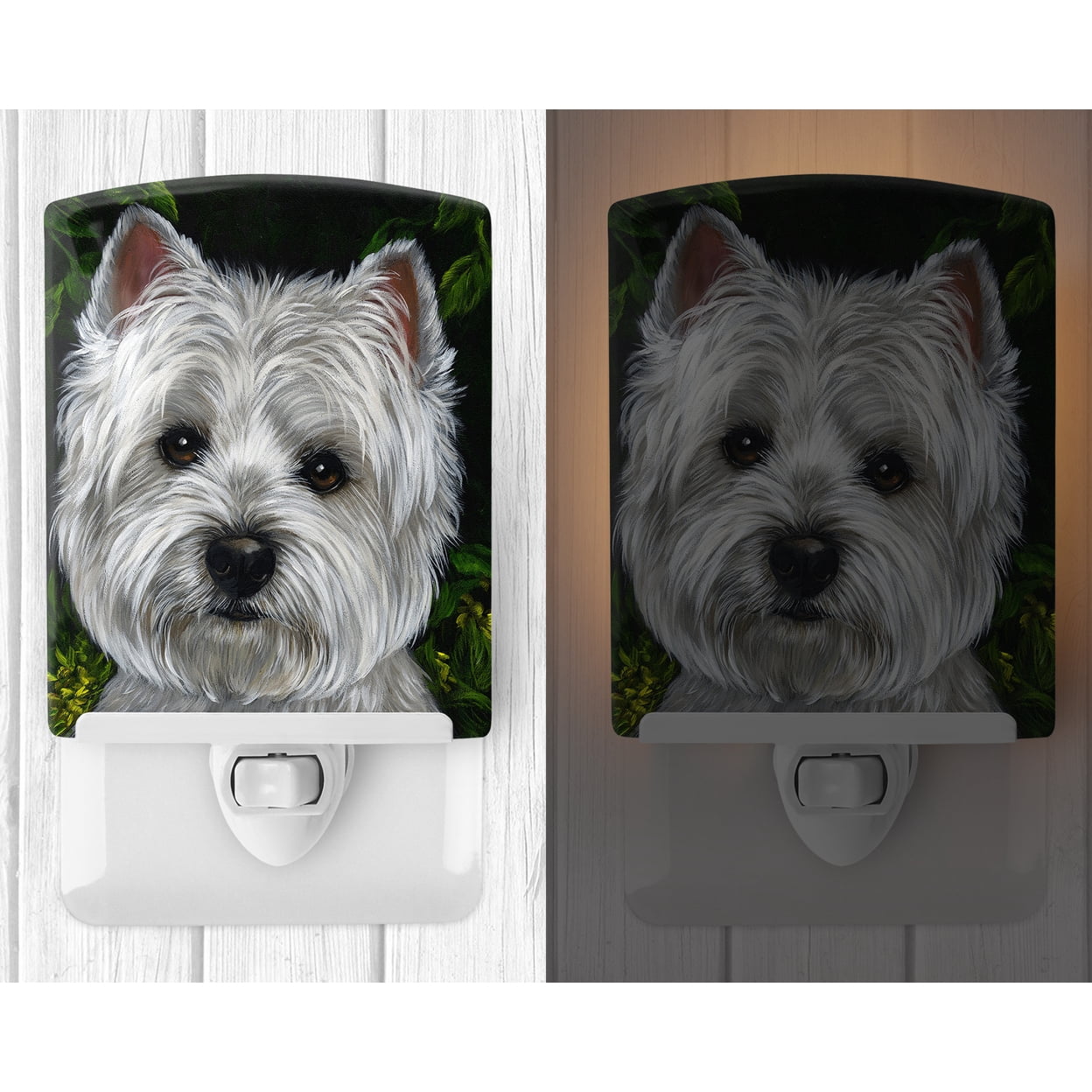 Westie Baby Face Ceramic Night Light