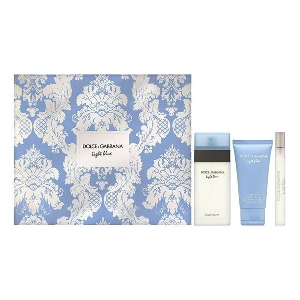 Light Blue by Dolce & Gabbana for Women 3 Piece Set Includes 1.6 oz Eau de Toilette Spray Spray