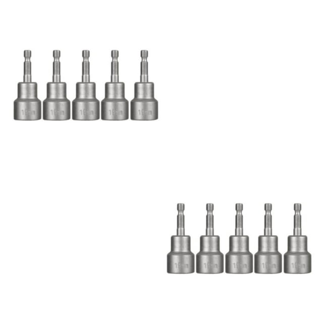 Eigraketly Destornillador de tuercas portátil Universal, 5 piezas, para el hogar, taller, carpintería, vástago hexagonal, destornillador Type2 NO2