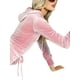 thumbnail image 2 of Lucakuins Mujeres Zip Up Hoodie Casual Color sólido Terciopelo Manga larga Sudadera / Pantalones de chándal con cordón con bolsillos Lucakuins  moda, 2 of 4