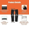 thumbnail image 3 of Volleyball Knee Pads and Volleyball Arm Sleeves, Volleyball Accessories with High Protective Padding Volleyball Knee Pads Thumb Holes Arm Sleeves for K, 3 of 4