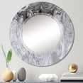 thumbnail image 2 of DESIGN ART Designart 'Grey Abstract Liquid Art' Printed Modern Wall Mirror 20in.x30in., 2 of 5