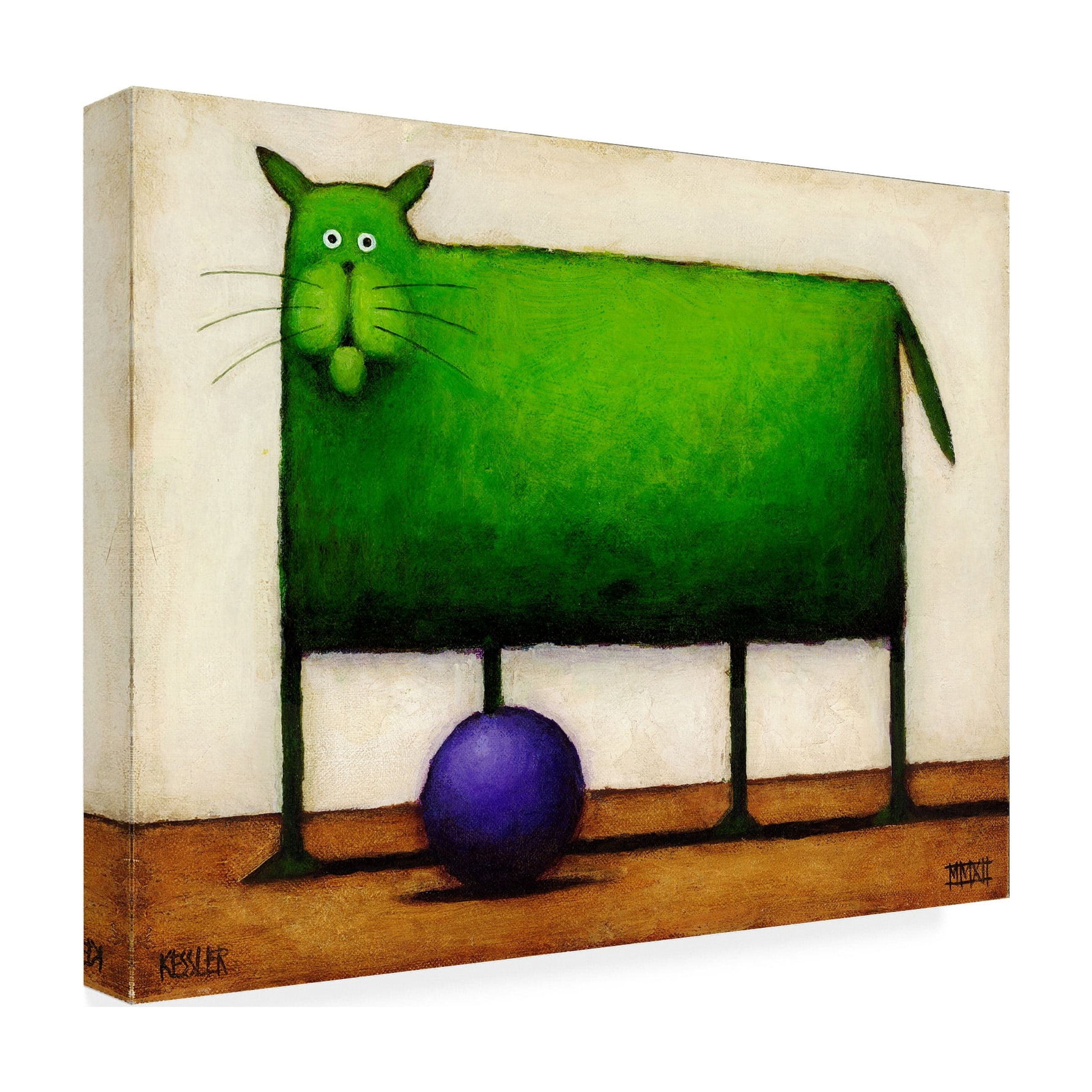 Trademark Fine Art 'Green Trouble I' Canvas Art by Daniel Patrick Kessler