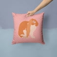 thumbnail image 2 of Animal Art Checkboard Design Fabric Decorative Pillow, 2 of 4