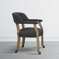 thumbnail image 2 of Chaise de Jeu à Roulettes en Bois et Tissu Gris Charbon Millstone, Fini Pacane, 2 of 8