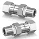 thumbnail image 1 of 2 Piezas de Conexión Giratoria para Hidrolavadora NPT de 3/8 Pulgadas, Adaptador Macho A Hembra Giratorio Antitorsión de 3/8 Pulgadas, Conector Giratorio de 360°, 1 of 5