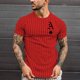 thumbnail image 1 of Camiseta de verano 2021 para hombre, camiseta de cuello redondo de estilo callejero para hombre, camiseta de manga corta con estampado de póker a la moda, camiseta con estampado de rayas de cebra Tan Jianjun unisex, 1 of 2