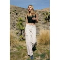 thumbnail image 5 of Cali1850 Women's Comfortable Relaxed Fit Carpenter Pants with Side Pockets, Zipper Pockets, Utility Loop, 5 of 8