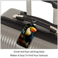 thumbnail image 3 of Square 2Pack PU Leather Toucan Cruise Luggage Tag with Privacy Cover and Name ID Tag for Travel Handbags Backpacks Luggage Tags, 3 of 6
