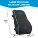 thumbnail image 2 of Almohada de apoyo Lumbar QUTOOL para el coche de la silla de la oficina, cojín trasero de espuma de la memoria ergonómica, respaldo de cuña, negro, 2 of 9