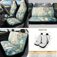 thumbnail image 2 of Yuyamidu Butterfly Car Seat Cover Set for Women Flower Steering Wheel Cover Seat Belt Cover Trash Can Rearview Mirror Cover Coasters Center Console Pad Gear Shift Knob Cover Set, 14 Pack, 2 of 7