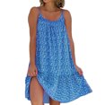 thumbnail image 1 of fastboy Robe d'Été Bohème Multifonctionnelle pour Tenue Décontractée, Bleu 3TG, 1 of 5