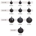 thumbnail image 3 of Christmas Tree Balls Set In 10 Christmas Colors - 100 Black Christmas Balls Made Of Plastic - Black- Christmas Tree Decorations & Christmas Tree Decorations, 3 of 4