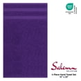 thumbnail image 5 of American Soft Linen Luxury Turkish Hand Towel Set, 100% Cotton 4 Piece Hand Face Towels for Bathroom and Kitchen,  Purple, 5 of 9