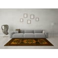 thumbnail image 3 of Ahgly Company Machine Washable Indoor Square Persian Yellow Traditional Area Rugs, 6' Square, 3 of 4
