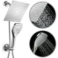 thumbnail image 2 of DreamSpace Ultra-Luxury Rainfall Combo with Revolutionary Push-Control Hand Shower (Oval Square), 2 of 5