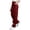 Wine, variant on SwiftWear Women Cargo Pants High Waisted Elastic Waistband Straight Leg Trousers with Pockets Casual Hiking Pants