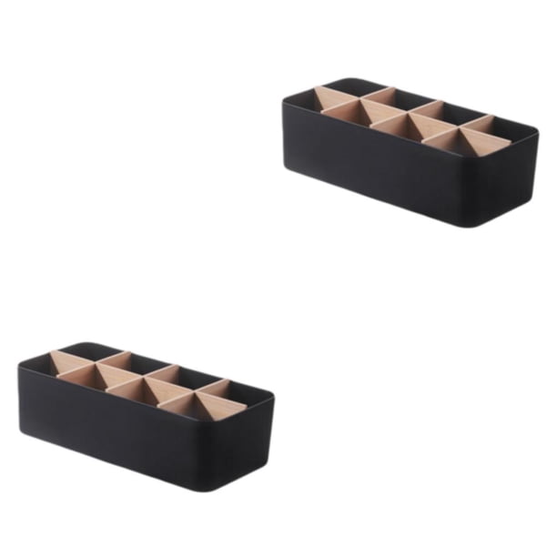 Caja de almacenamiento de plástico Wosthever organizador blanco Negro verde
