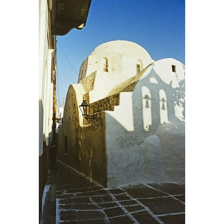 Canvas Print Greece Morning Sun Chapel Church Greek Island iOS Stretched Canvas 10 x (10 Best Greek Islands)