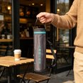 thumbnail image 6 of Insulated Water Bottle Sleeve with Zipper Pocket & Shoulder Strap Lightweight Thermal Bottle Holder for Camping Hiking Commuting - 3.94" x 11.", 6 of 7