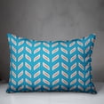 thumbnail image 2 of Creative Products Tire Track Pattern in Blue 14x20 Spun Poly Pillow, 2 of 2